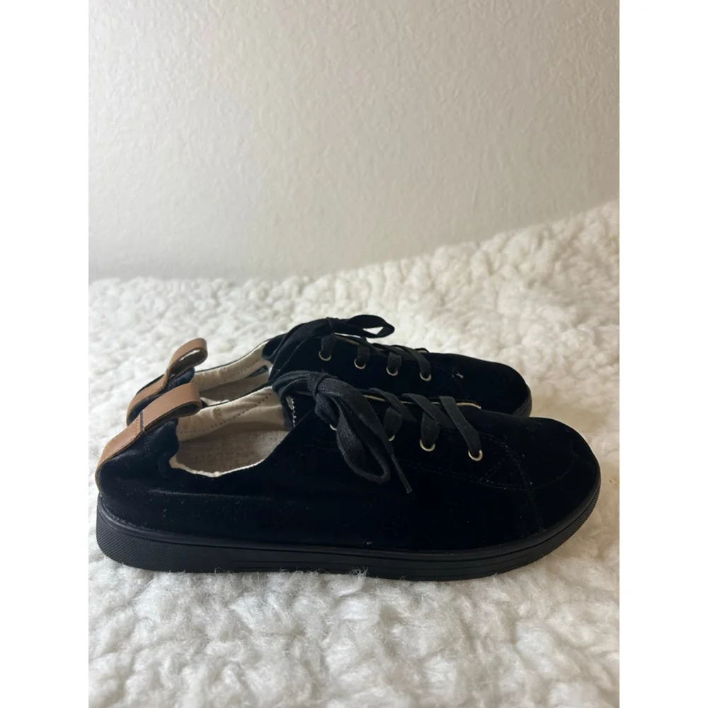 Revitalign Black Velvet Orthotic Santa Clara Betta Sneakers Women Size 11D